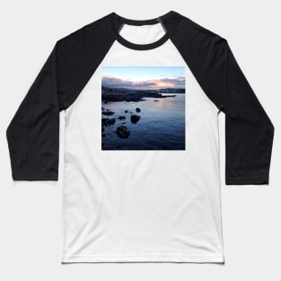 Sunset across the coastline near Ullinish on the west coast of Skye Baseball T-Shirt